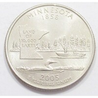 USA,quarter dollar 2005 P - Minnesota aUNC+ réz