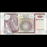 Burundi 50 Francs 1999 P-36b UNC
