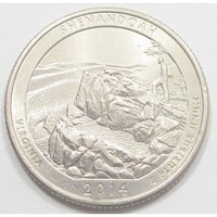 USA,quarter dollar 2014 P - Shenandoah aUNC+ réz