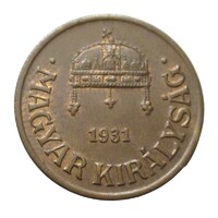 Magyarország,1 fillér 1931 aUNC+ bronz