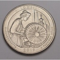 USA,quarter dollar 2019 P - Lowell Történeti Park aUNC+