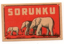 Gyufacímke: Törökország.