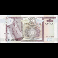 Burundi 50 Francs 2006 P-36f UNC