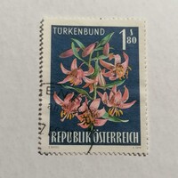 Pecsételt bélyeg Ausztria.  1966. / 1 € / áztatott /
