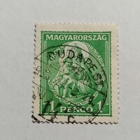 Pecsételt Magyar bélyeg. 1932.  / Kat: 100 Ft  /