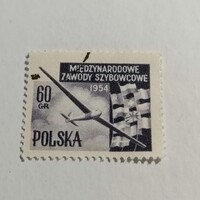 Pecsételt Lengyel bélyeg.  1954.   / 1 € /