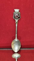 Silver Coffee Spoon with Decorative Handle