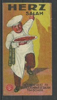 1920s - 1 Counting Card - Herz Salami is the Best - Timișoara - Romania