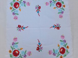 Beautiful 50x50cm Kalocsai Handcrafted Tablecloth