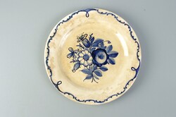 Fischer Emil Blue Floral Faience Plate