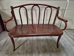 Antik thonet gyermek kanapé, pad