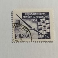 Pecsételt Lengyel bélyeg.  1954.   / 1 € /