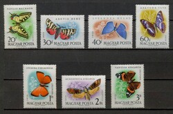 M312 - 1959 Lepke I. teljes bélyegsorozat (7 db) - Postatiszta (**)