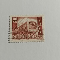 Pecsételt Lengyel bélyeg.  1954.   / 1 € /