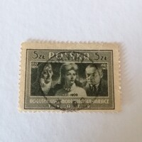 Pecsételt Lengyel bélyeg.  1928. / Obornica. /