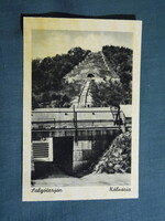 Képeslap,Salgótarján,Kálvária dom,vasúti híd látkép,részlet,Weinstock Bp. kiadás,1940-