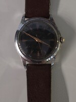 Delbana Vintage Men's Watch – Black Dial, Manual Winding, Incabloc