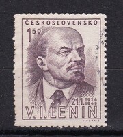 1949 Csehszlovákia 1.50 Pecsételt Bélyeg Vlagyimir Lenin halálának 25. évfordulója