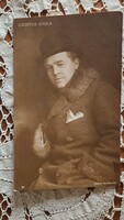 Cca. 1917 THE YOUNG CSORTOS GYULA ACTOR MOVIE STAR PHOTO POSTCARD BLUE RABBIT VINTAGE HOUSE