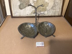 Hollóházi Walnut-Shaped Table Centerpiece