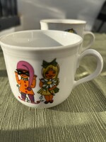 Retro children's porcelain mug