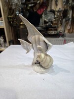 Régi Hollóházi porcelán hal figura
