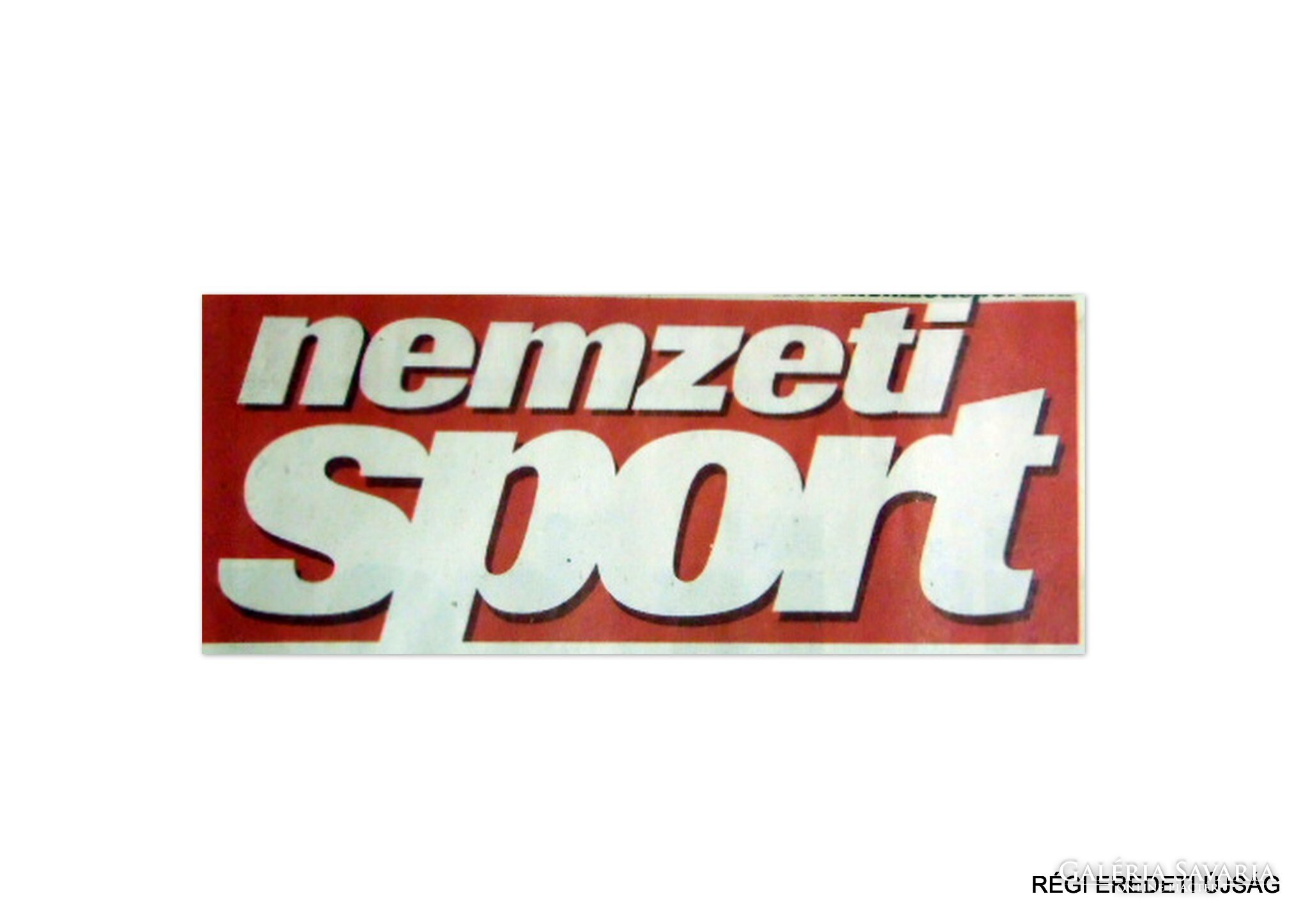 2012 augusztus 22 / nemzeti SPORT / RÉGI EREDETI MAGYAR ÚJSÁG Szs