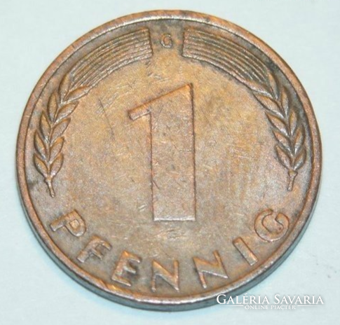 1 Pfennig (G) - Németország - 1950. - Numizmatika, Pénz, Érme | Galéria