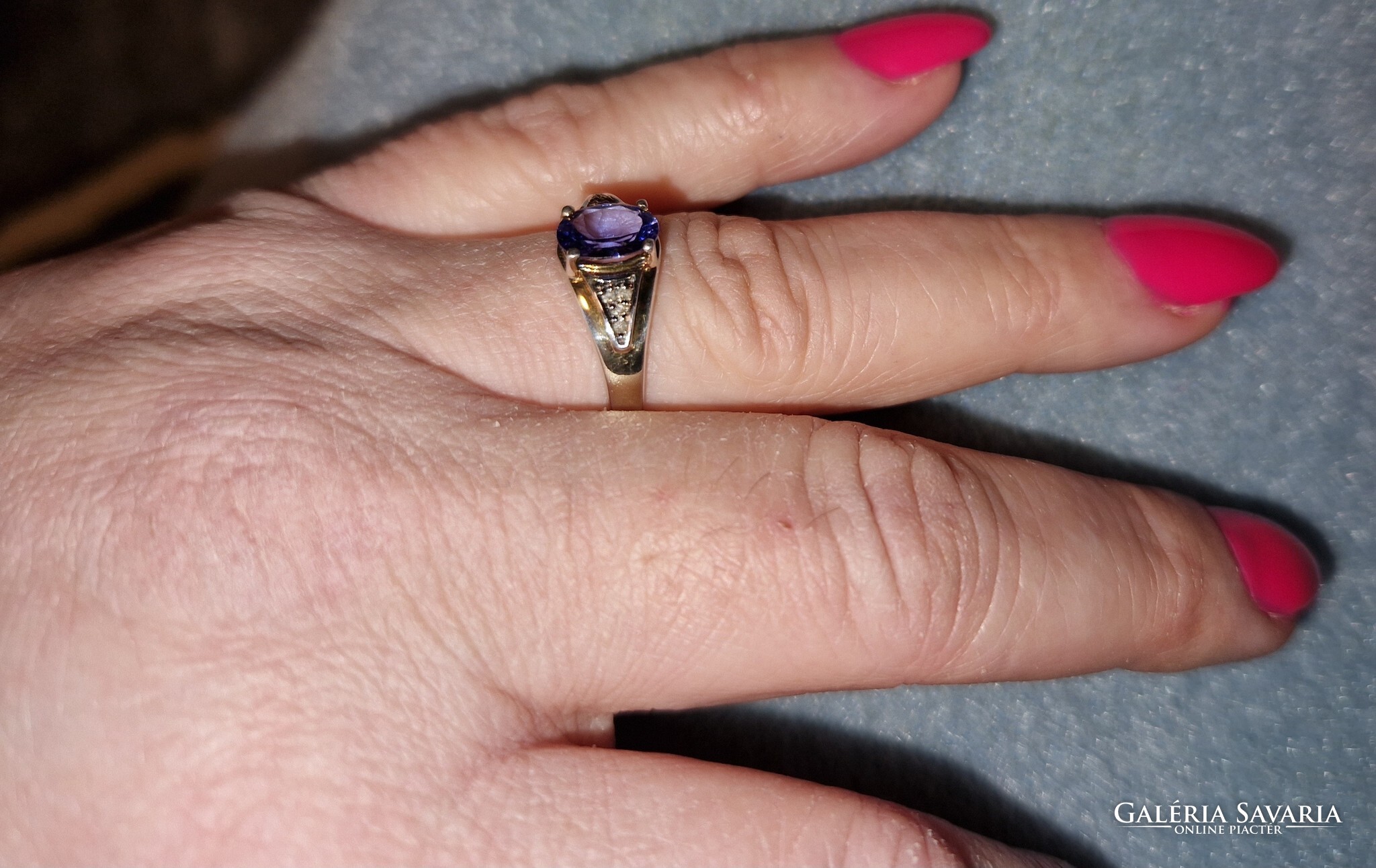 Tanzanite silver clearance ring