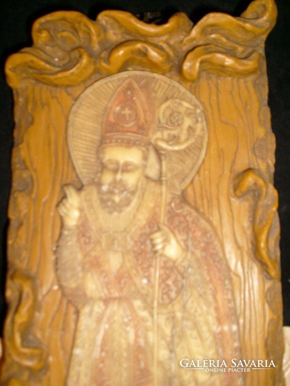 The first patron saint of prisoners 40x16cm wall 13th century memorial