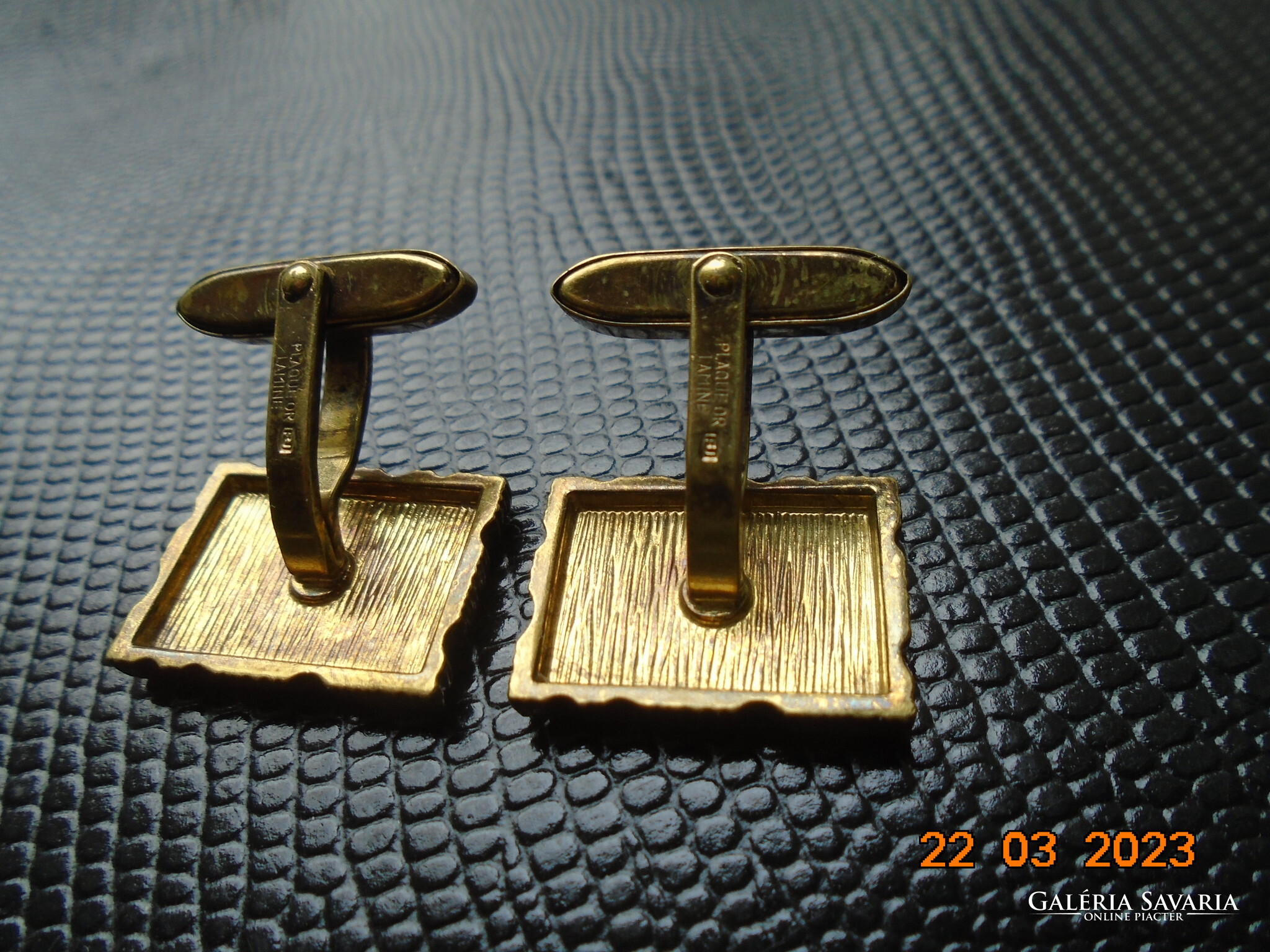 PLAQUÉ OR LAMINÉ francia Laminált aranyozott jelzéssel Art Deco dombor