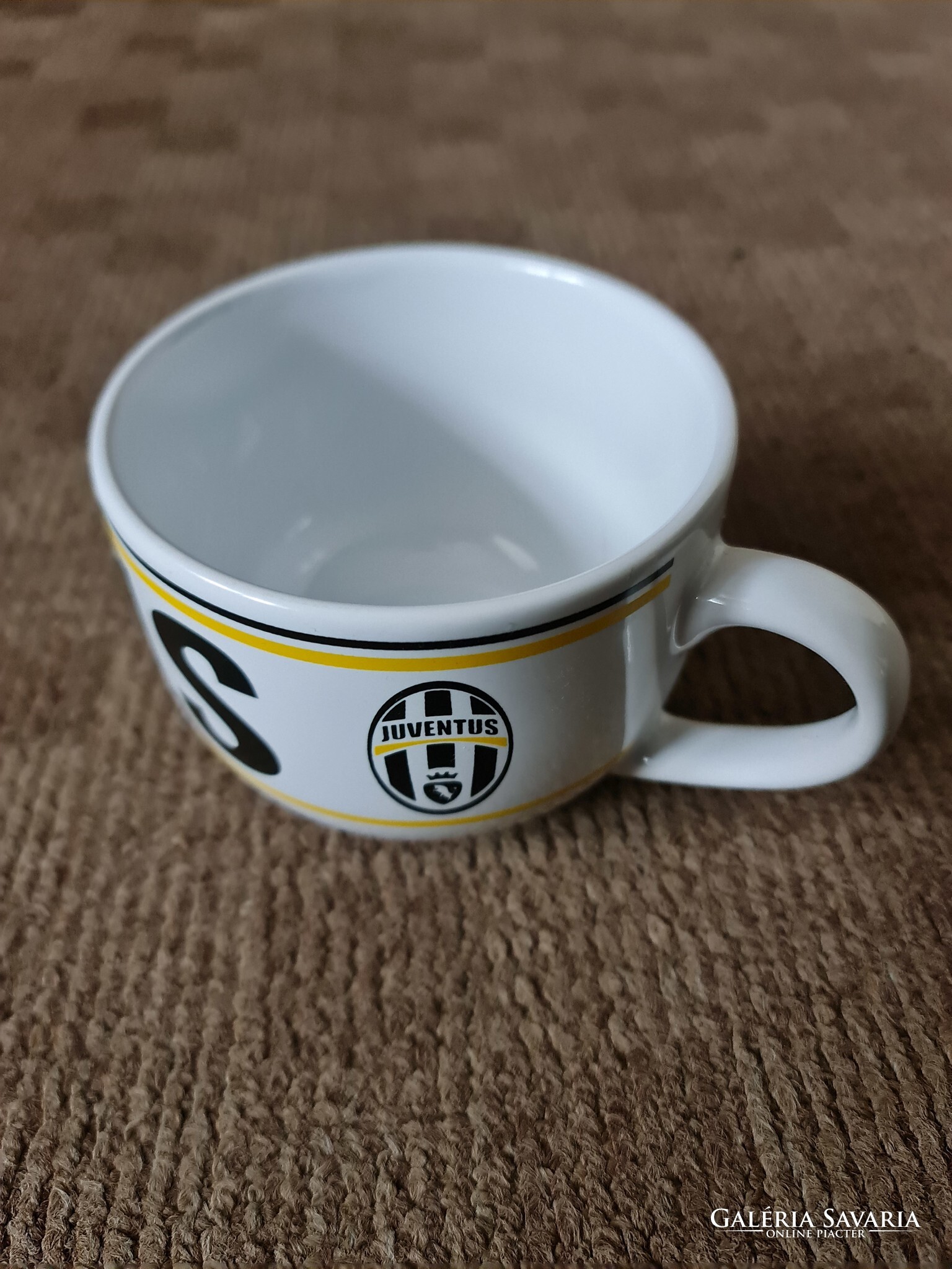 Juventus white and black mug - Pottery, Ceramics  Galeria Savaria online  marketplace - Buy or sell on a reliable, quality online platform!