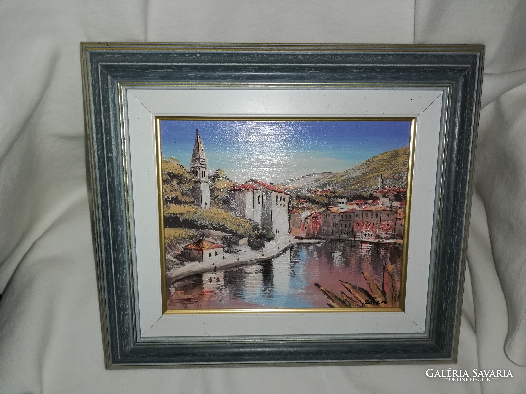 Bay detail, labeled oil painting Paintings Galeria Savaria online marketplace Buy or sell