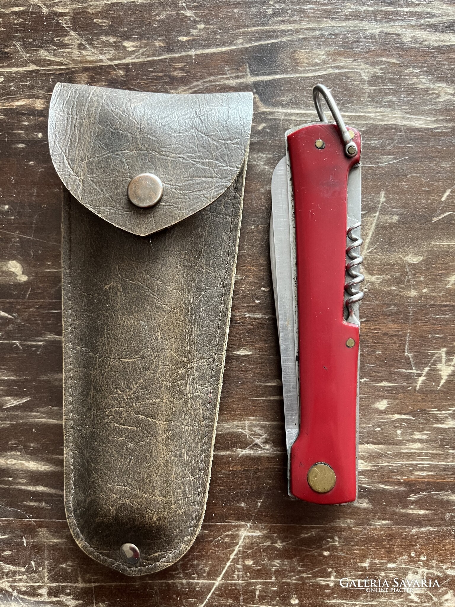 Gerlach Pocket Fishing Knife Stainless Poland Vintage Red