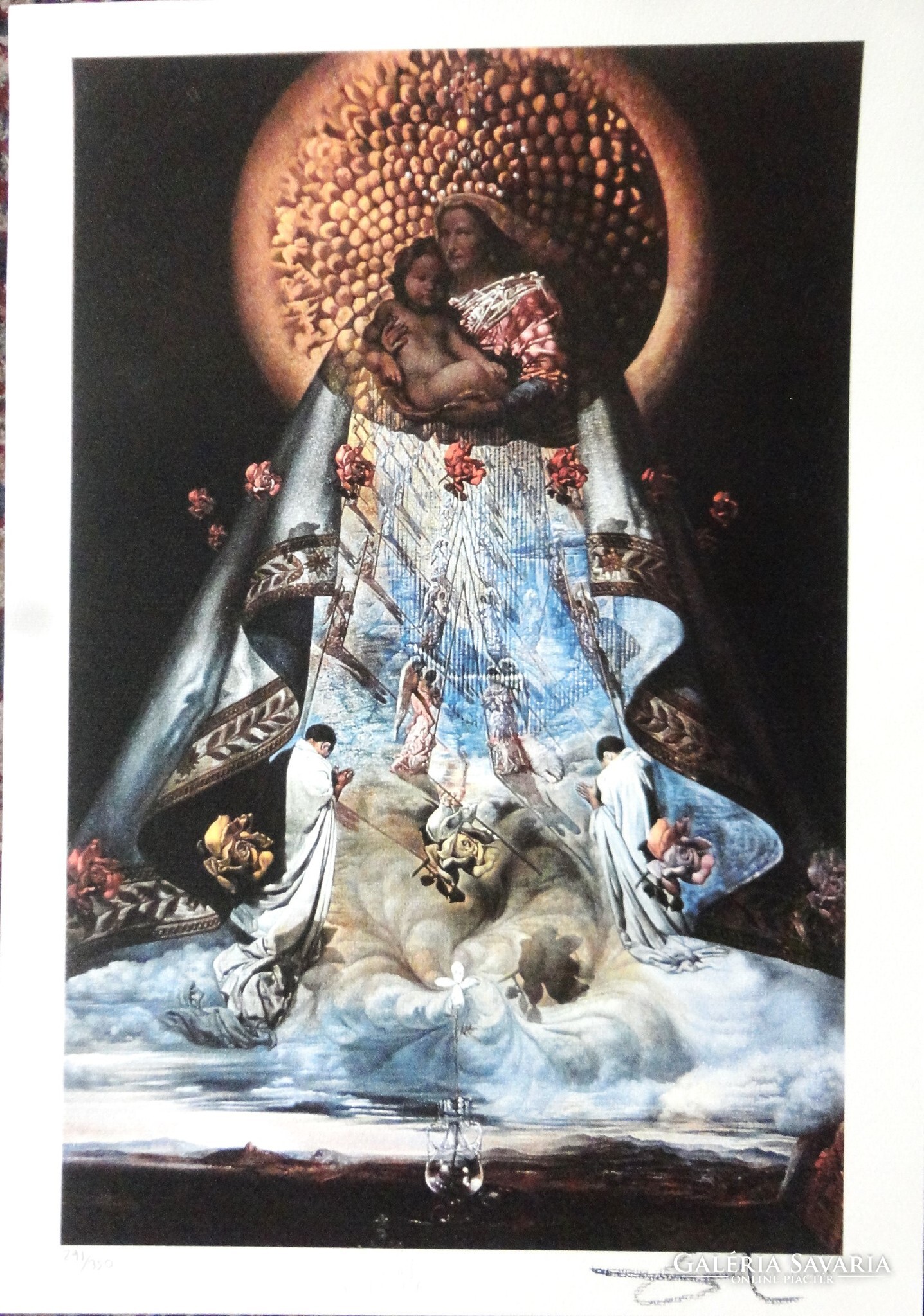 Salvador dali: the virgin - extremely rare! - Pictures, drawings