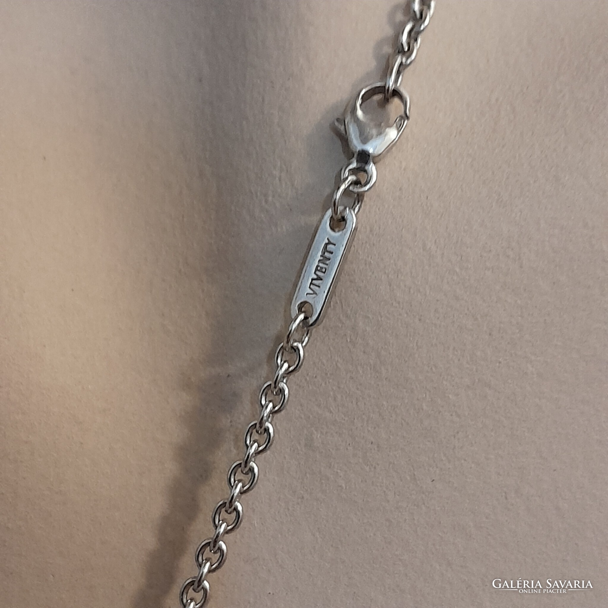 Viventy silver necklace, zirconia stone Sterling