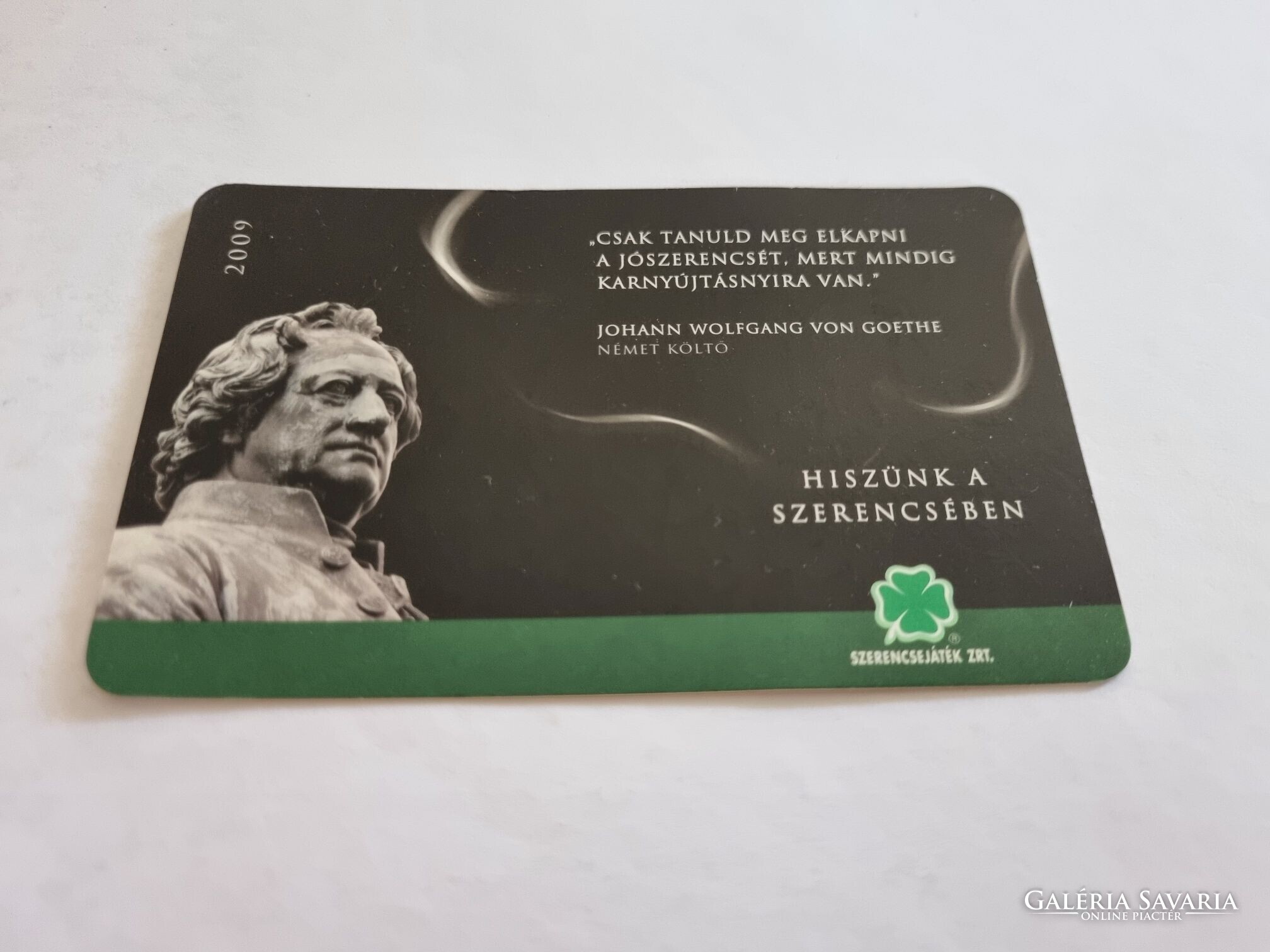 Kártyanaptár illusztráció egy klasszikus játékkártya motívumával