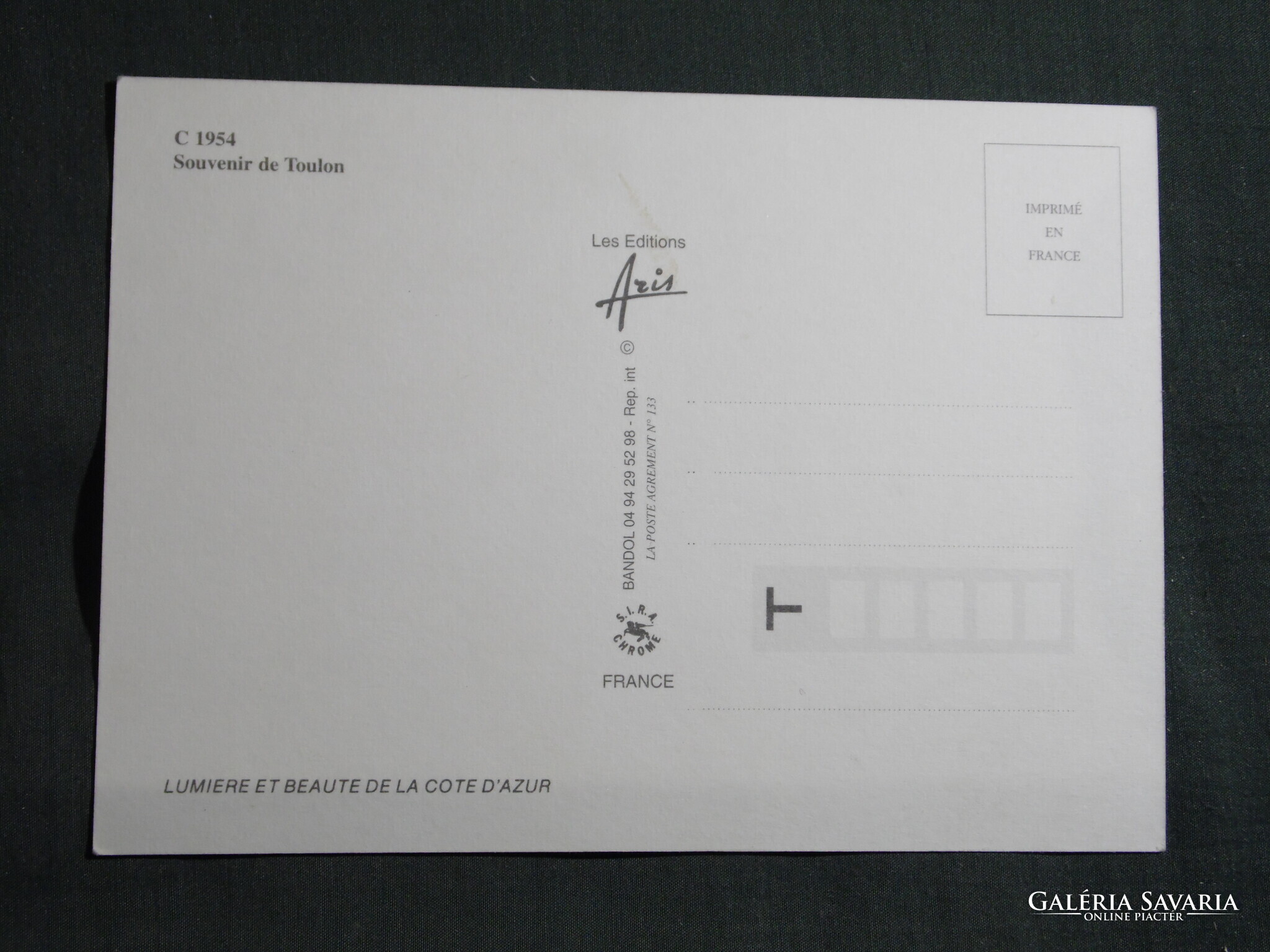 Képeslap,Franciaország,Toulon,strand,szökőkút,kikötő,városi látkép ...