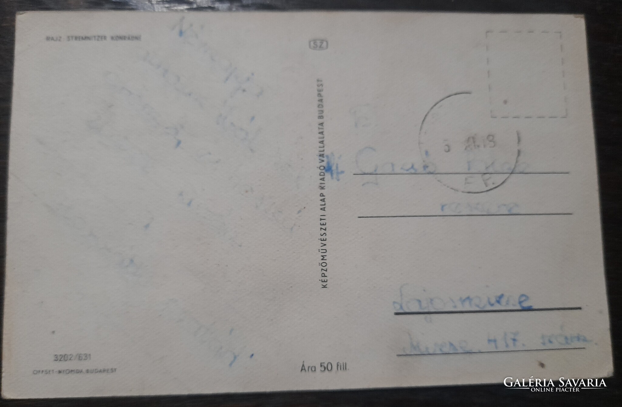 Grafikai képeslap Rózsa-Rajz-Stremnitzer Konrádné - Gyűjtemény ...