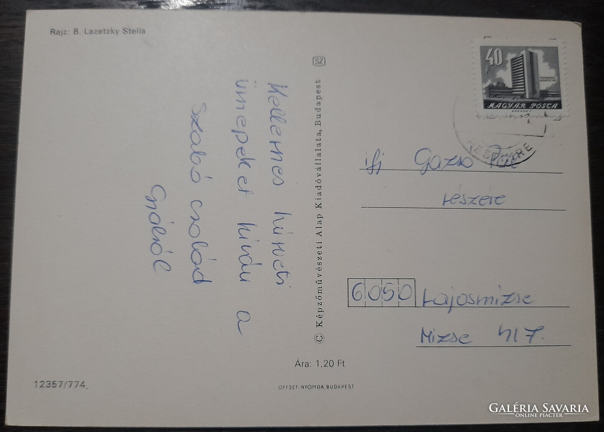 Kellemes húsvéti ünnepeket-Rajz-B.Lazetzky Stella - Gyűjtemény ...