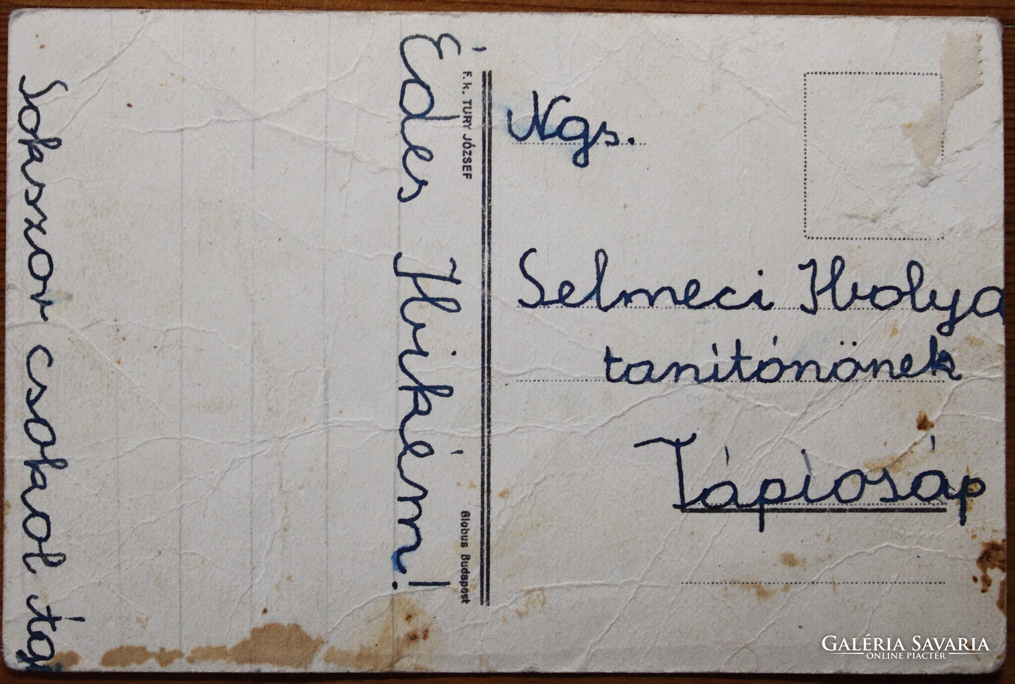 Képeslap, Tury József grafika,népművészet,népviselet rajz - Gyűjtemény ...