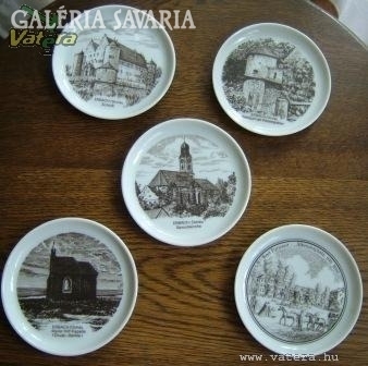 Special Füstenberg decorative plates with cities 5 pcs