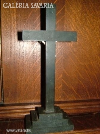 Antique wood-tin Biedermeier corpus - cross