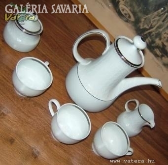 Mitterteich Bavarian silver rimmed tea set