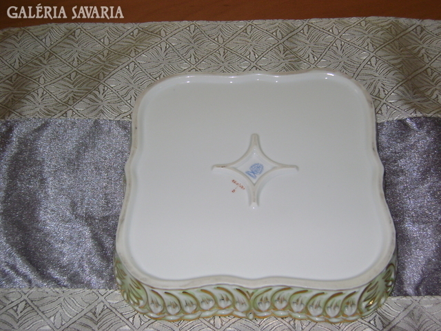 Herend tray with openwork edges
