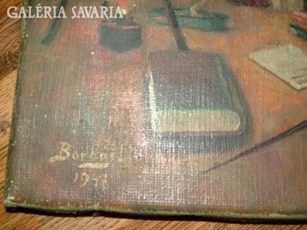 Borbás L. 1947. Okkult kutatás olaj - vászon festmény
