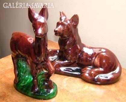 Retro ceramic figurines - 2 pcs