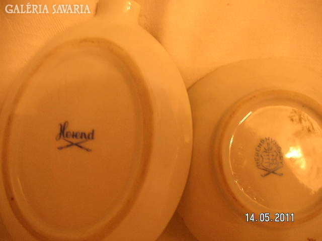 Herend bowls, one Hecsedlisis and one Victoria pattern