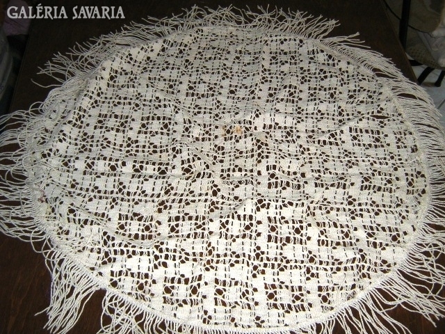 Crochet lace tablecloth