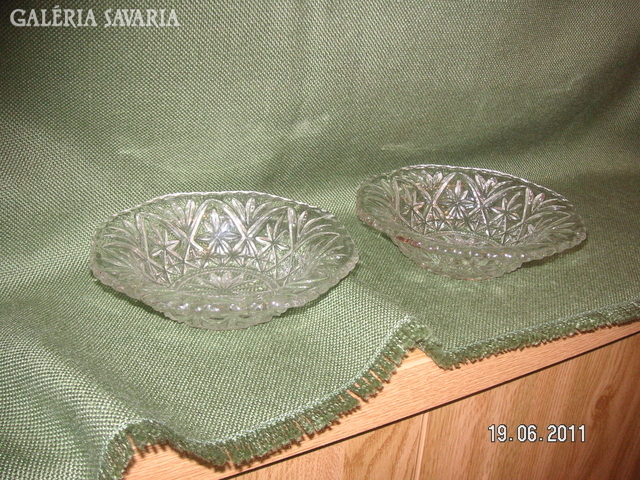 Crystal bowls, 2 pcs